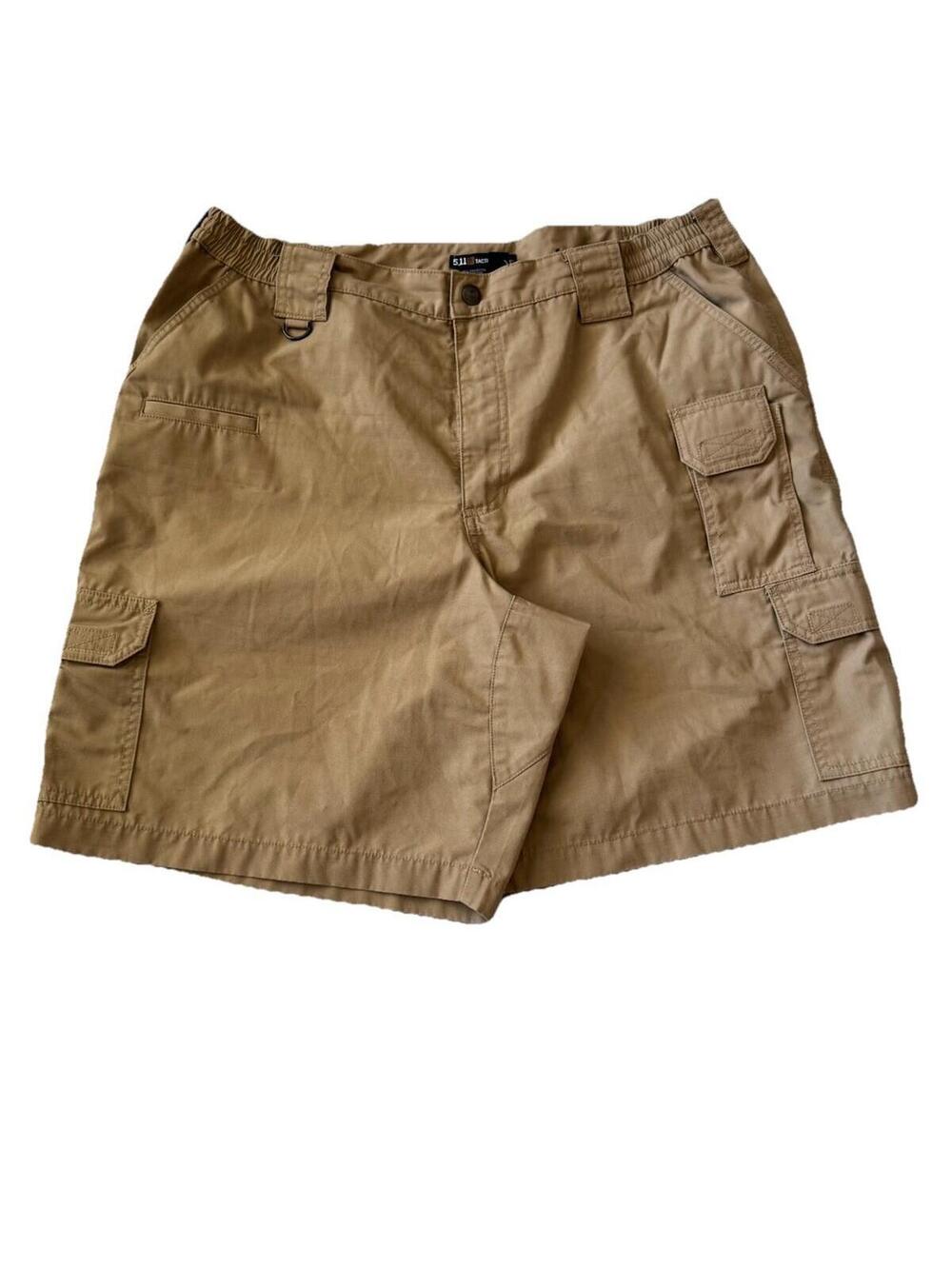 5.11 Tactical Mens Cargo Shorts 38 Khaki Ripstop Utility